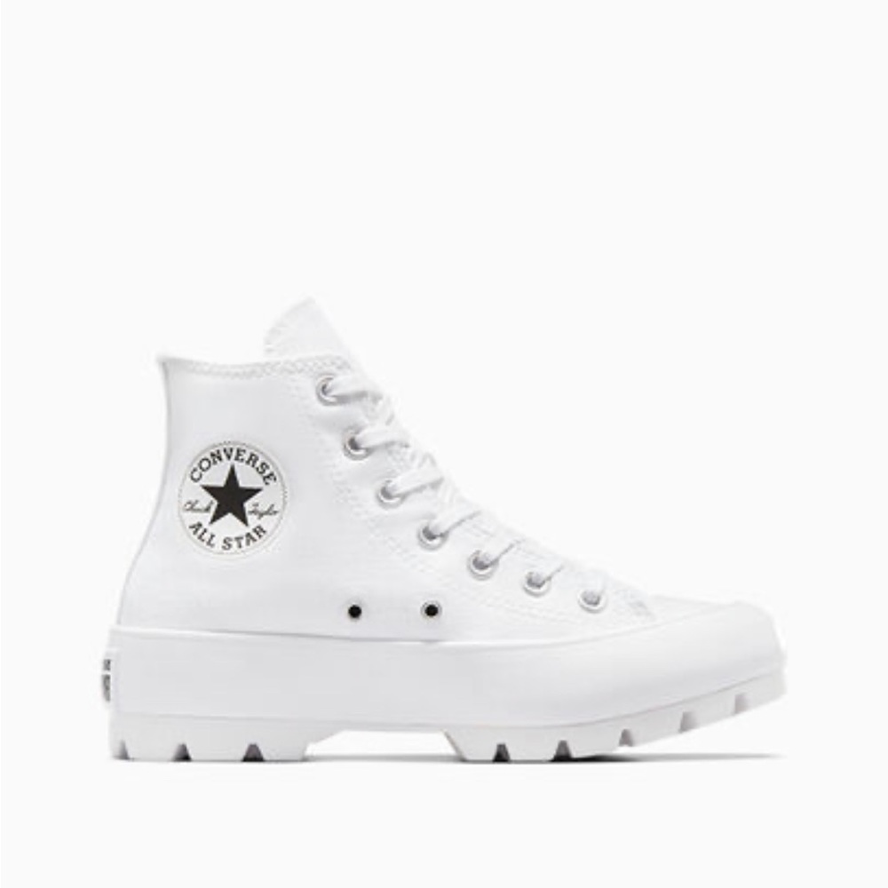 White lugged women’s converse